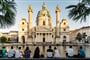 view-people-outside-cathedral-against-clear-sky