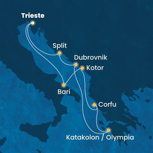 Trasa plavby CDE-TRS07A0Q