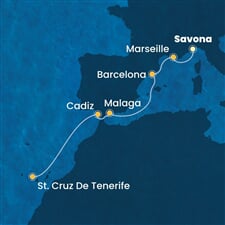 Costa Toscana - Itálie, Francie, Španělsko (ze Savony)
