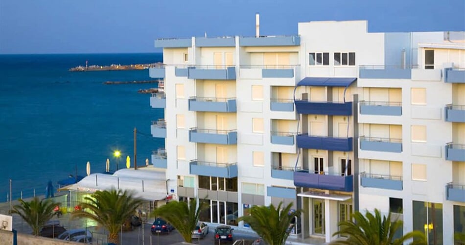 Hotel Astron - Kréta: fotografie vybavení exteriérů a interiérů ubytování.