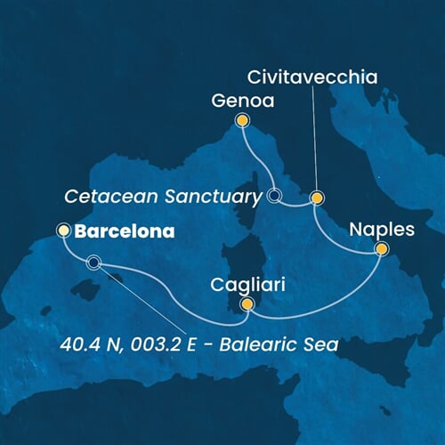 Trasa plavby CSM-BCN05A1N