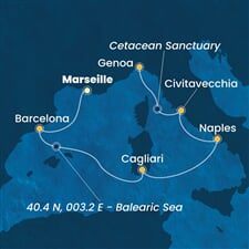 Costa Smeralda - Francie, Španělsko, Itálie (z Marseille)