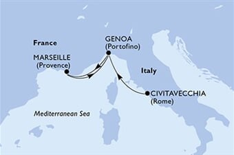 MSC Magnifica - Itálie, Francie (z Civitavecchie)