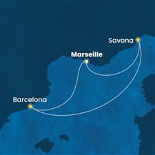 Costa Fascinosa - Francie, Itálie, Španělsko (z Marseille)