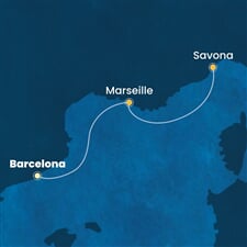 Costa Favolosa - Španělsko, Francie, Itálie (z Barcelony)