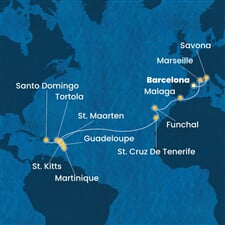 Costa Fascinosa - Španělsko, Itálie, Francie, Portugalsko, Nizozemské Antily, ... (z Barcelony)