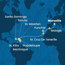 Costa Fascinosa - Francie, Španělsko, Portugalsko, Nizozemské Antily, Panenské o. (britské), ... (z Marseille)