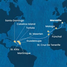 Costa Fascinosa - Francie, Španělsko, Portugalsko, Nizozemské Antily, Panenské o. (britské), ... (z Marseille)