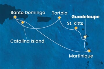 Costa Fascinosa - Nizozemské Antily, Panenské o. (britské), Dominikán.rep. (Pointe-a-Pitre)