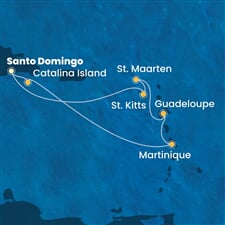 Costa Fascinosa - Dominikán.rep., Nizozemské Antily (Santo Domingo)