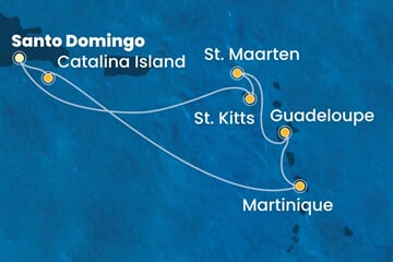 Costa Fascinosa - Dominikán.rep., Nizozemské Antily (Santo Domingo)
