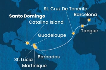 Costa Fascinosa - Dominikán.rep., Nizozemské Antily, Španělsko, Maroko (Santo Domingo)