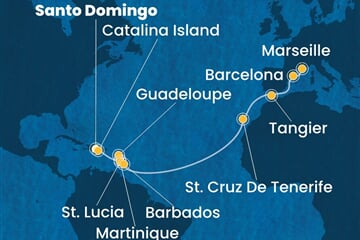 Costa Fascinosa - Dominikán.rep., Nizozemské Antily, Španělsko, Maroko, Francie (Santo Domingo)