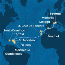 Costa Fascinosa - Itálie, Francie, Španělsko, Portugalsko, Nizozemské Antily, ... (ze Savony)