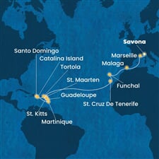Costa Fascinosa - Itálie, Francie, Španělsko, Portugalsko, Nizozemské Antily, ... (ze Savony)