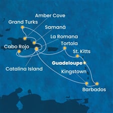 Costa Pacifica - Nizozemské Antily, Panenské o. (britské), Dominikán.rep., Turks a Caicos, Sv.Vincenc a Grenadiny (Pointe-a-Pitre)
