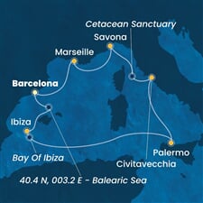 Costa Toscana - Španělsko, Itálie, Francie (z Barcelony)