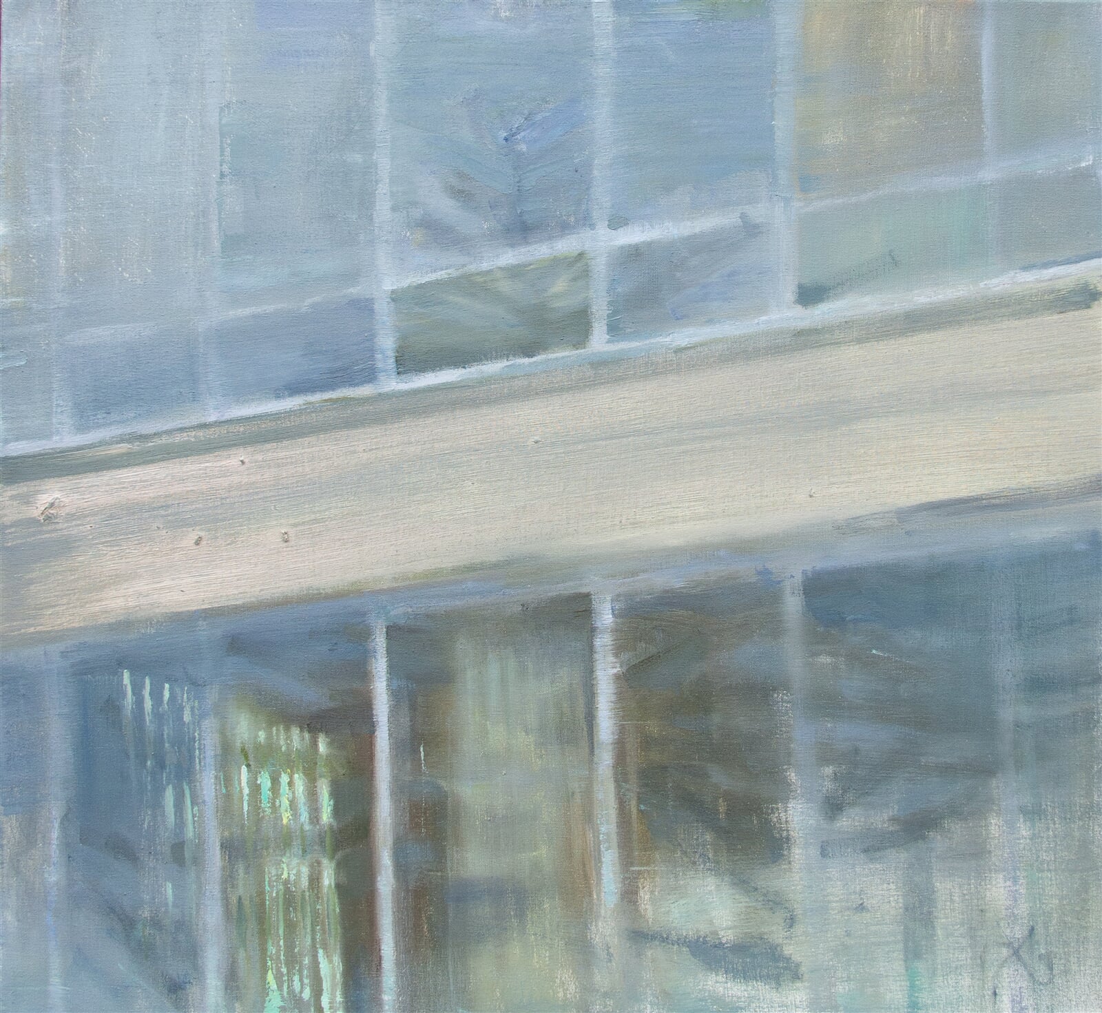 Adéla Topolová: Vitráž, 70 × 75 cm