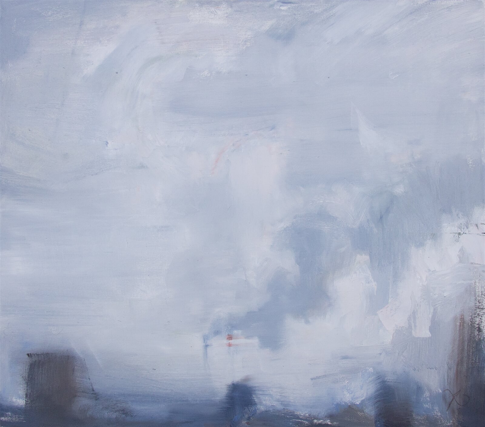 Adéla Topolová: Dýmovník II, 70 × 80 cm