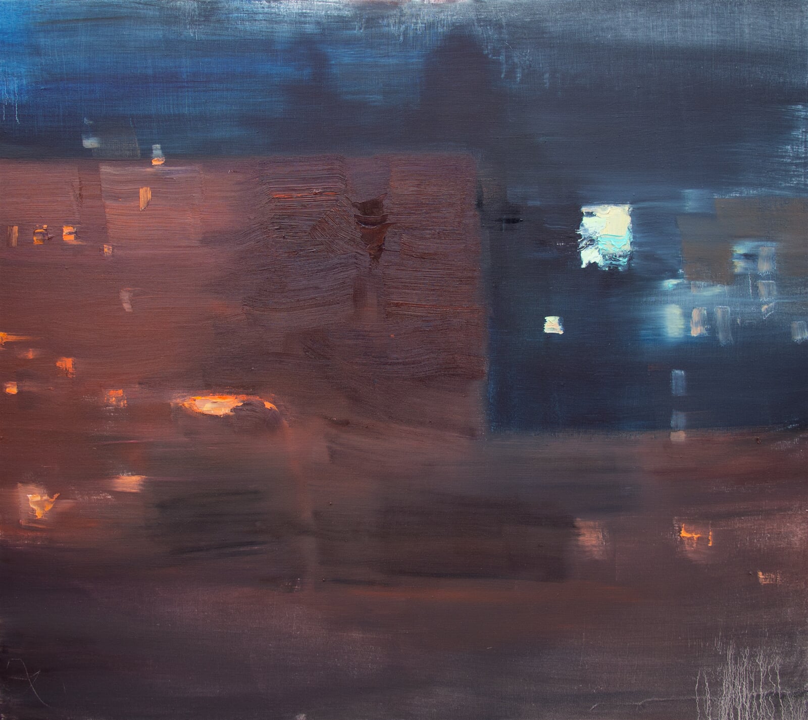 Adéla Topolová: Se zábranami, 75 × 85 cm