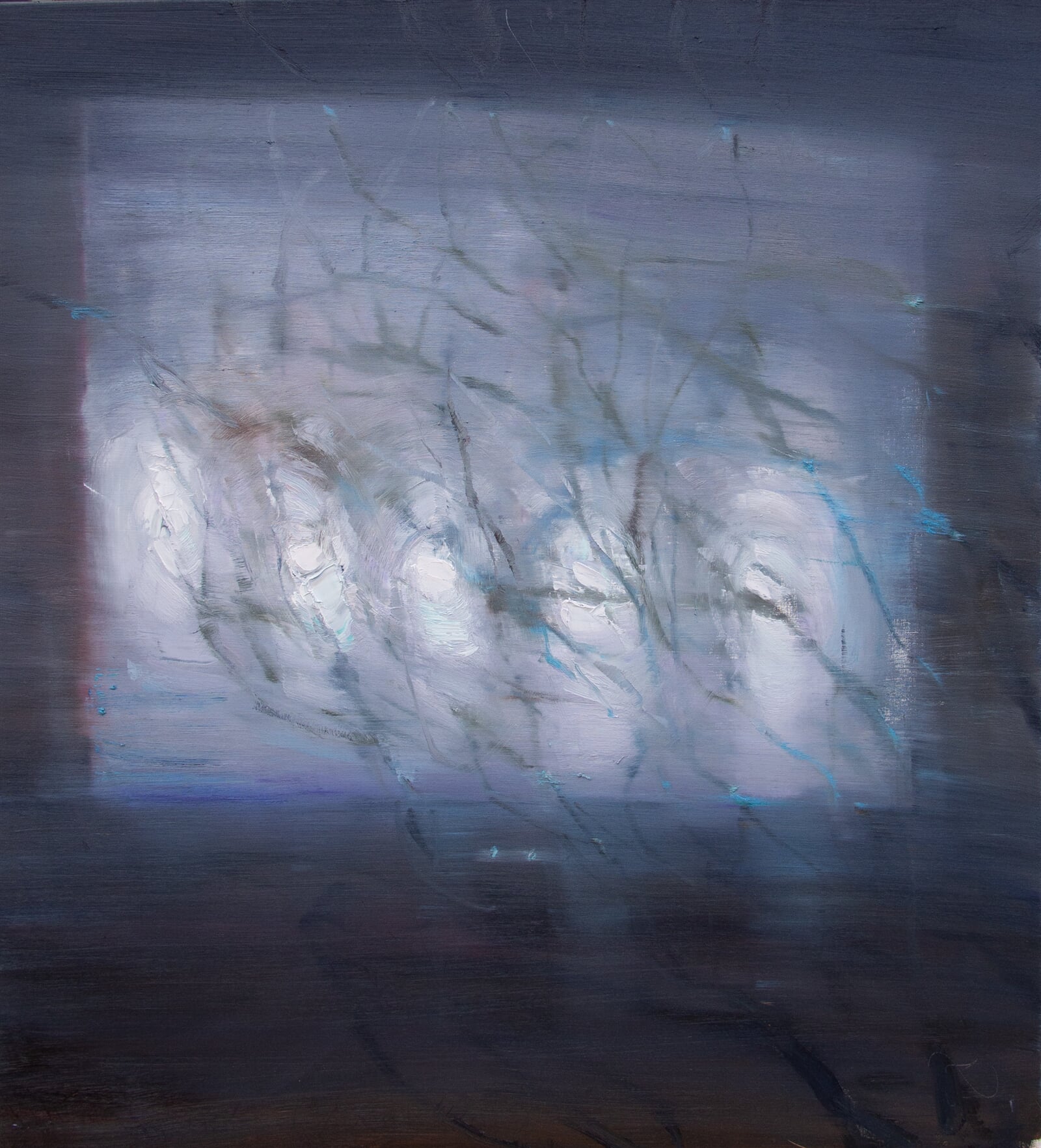 Adéla Topolová: Billboard III, 110 × 100 cm