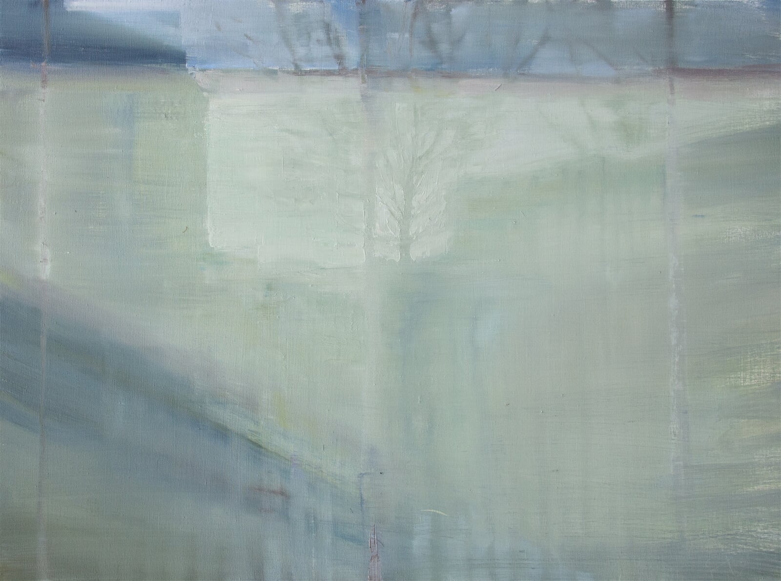 Adéla Topolová: V mléčném skle, 70 × 95 cm