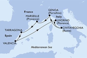 MSC ORCHESTRA - Španělsko, Itálie, Francie (Valencie)