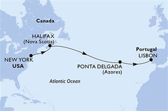MSC Meraviglia - USA, Kanada, Portugalsko (z New Yorku)