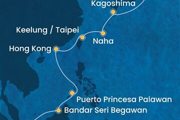 Costa Serena - Singapur, Brunej, Filipíny, Čína, Japonsko (ze Singapuru)