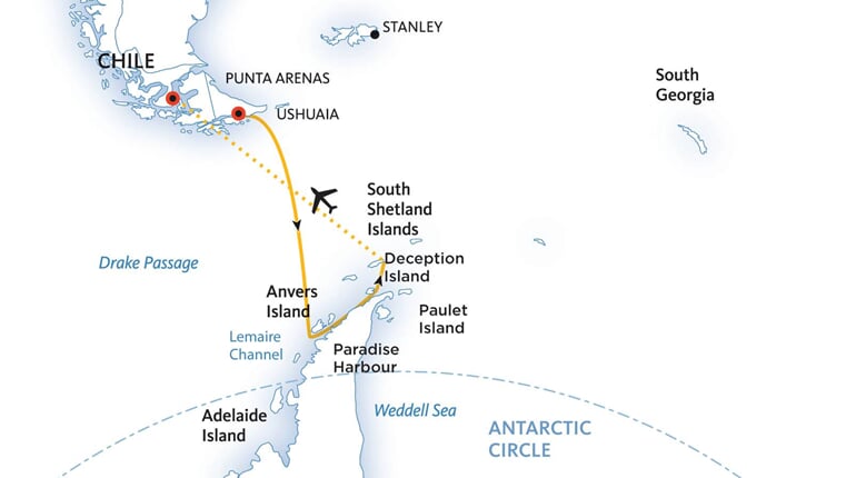 Trasa plavby QE-OEX116811