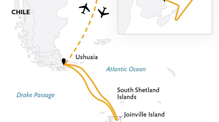 Trasa plavby QE-ULT117516