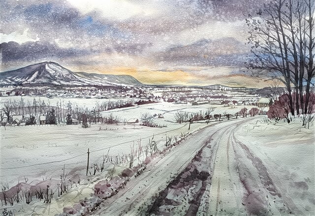 Pohled na Vendryni a Třinec