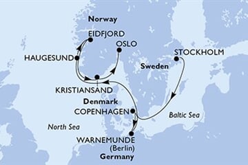 MSC POESIA - Svédország, Dánia, Németország, Norvégia (a Stockholm-ból)