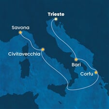 Costa Deliziosa - Itálie, Řecko (z Terstu)