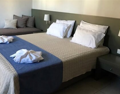 Aparthotel Ledra Maleme: fotografie vybavení exteriérů a interiérů ubytování.