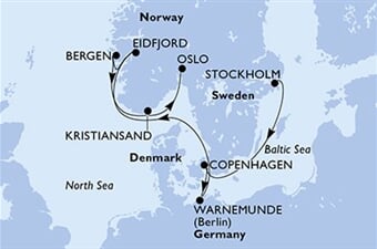 MSC Magnifica - Švédsko, Dánsko, Německo, Norsko (ze Stockholmu)
