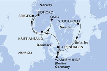 MSC Magnifica - Švédsko, Dánsko, Německo, Norsko (ze Stockholmu)
