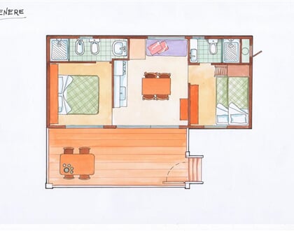 06 Itálie, Cesenatico   mobile home VENERE kemp Pineta