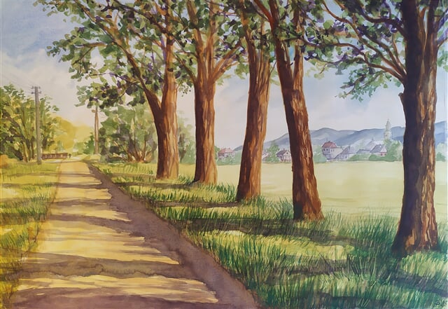 Labojova alej, Bystřice