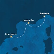 Costa Fascinosa - Itálie, Francie, Španělsko (ze Savony)