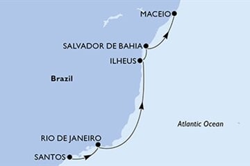 MSC PREZIOSA - Brazílie (Santos)