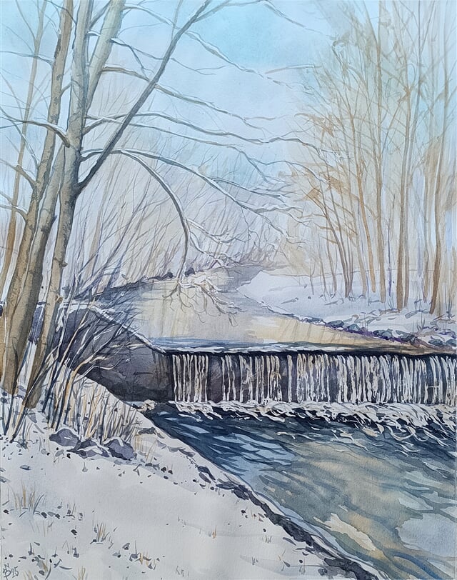 Zimní světlo u Hluchové