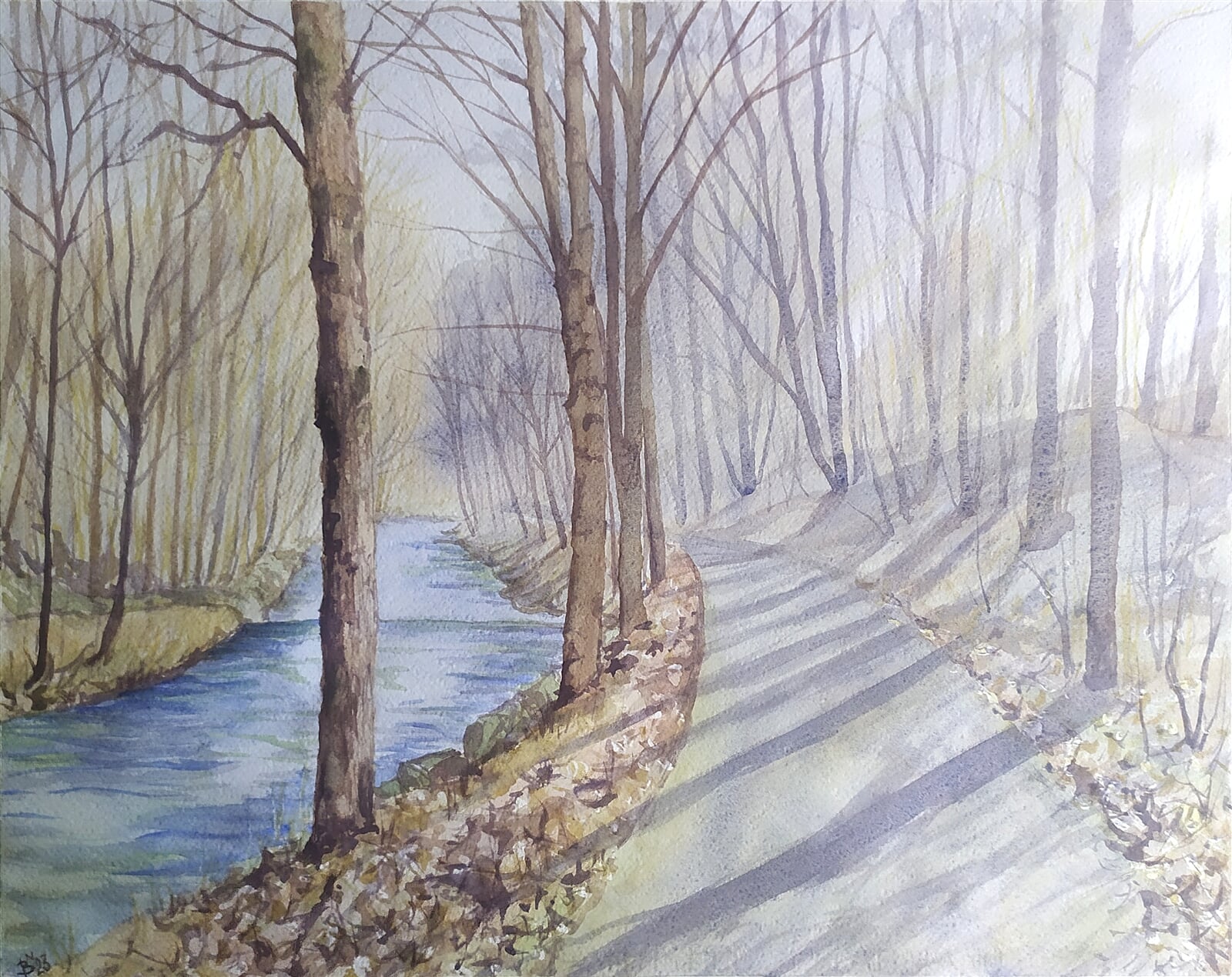 Blažena Niemcová : Světlo, 40 × 50 cm