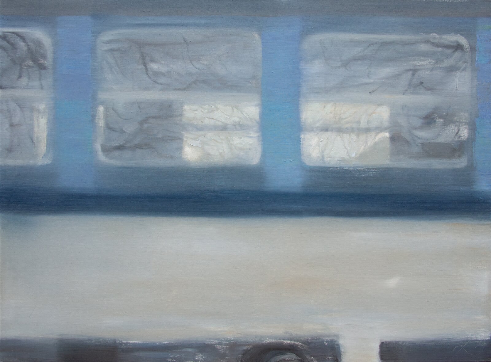Adéla Topolová: Vlak, 85 × 115 cm