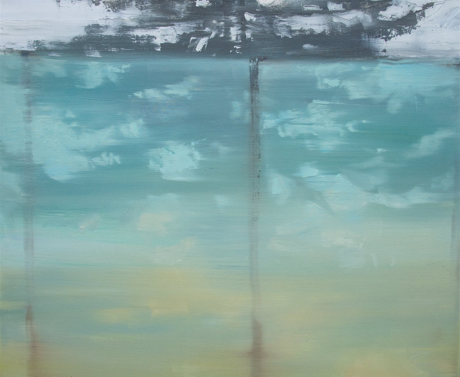 Adéla Topolová: Zasklené II, 70 × 85 cm