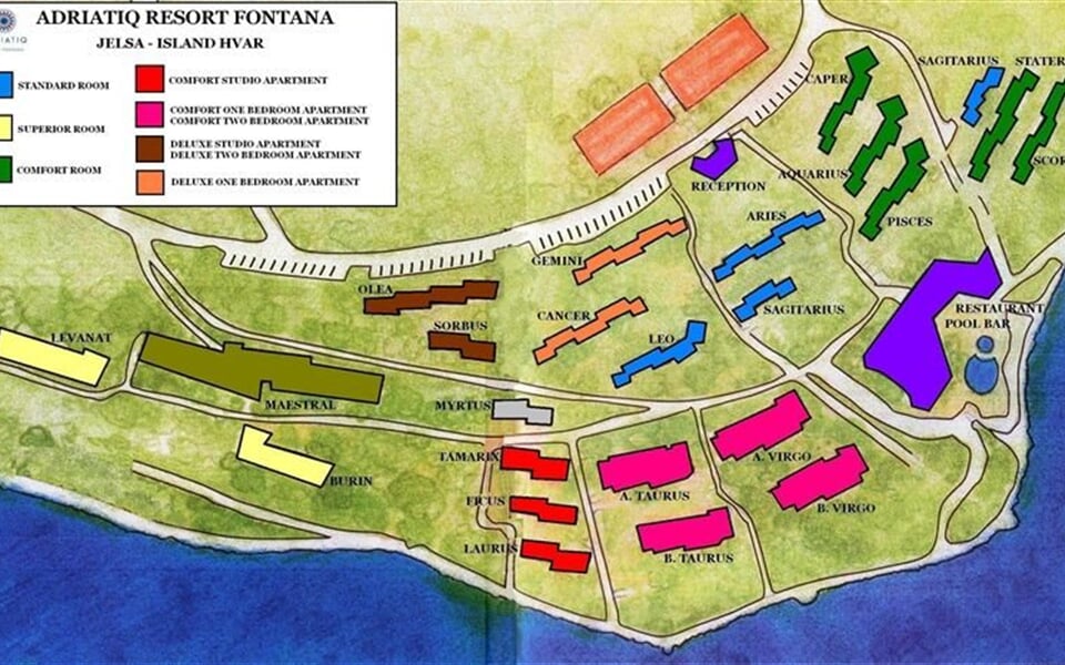 Fontana Resort pokoje - Jelsa (ostrov Hvar) - 101 CK Zemek - Chorvatsko