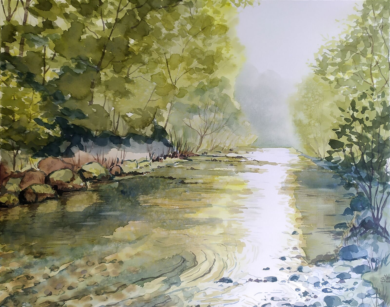 Blažena Niemcová : Ticho, 40 × 50 cm