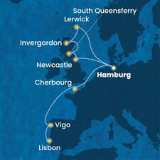 Costa Favolosa - Německo, Velká Británie, Francie, Španělsko, Portugalsko (Hamburk)