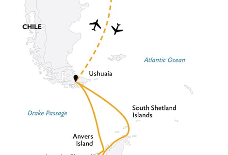 Antarctica by Helicopter: Crossing the Circle and the Peninsula (Ultramarine)