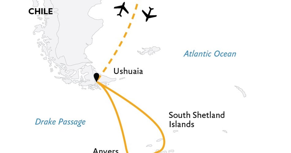 Trasa plavby QE-ULT130014